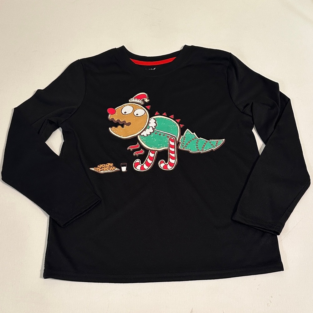 Cat & Jack boys christmas sweater pajama shirt